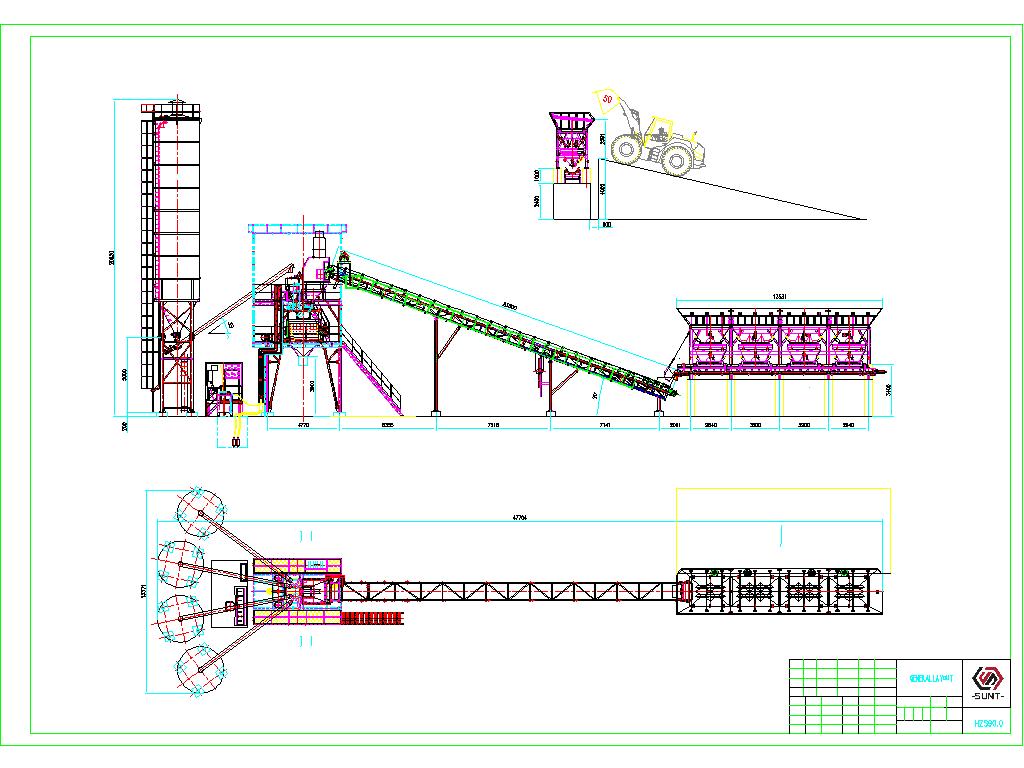 HZS90 Ready mix concrete plant